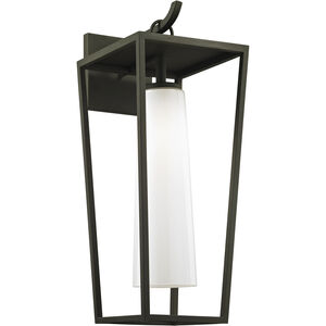 Mission Beach 1 Light 23 inch Textured Black Outdoor Wall Sconce