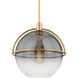 Ivins 1 Light 15.75 inch Patina Brass Outdoor Pendant