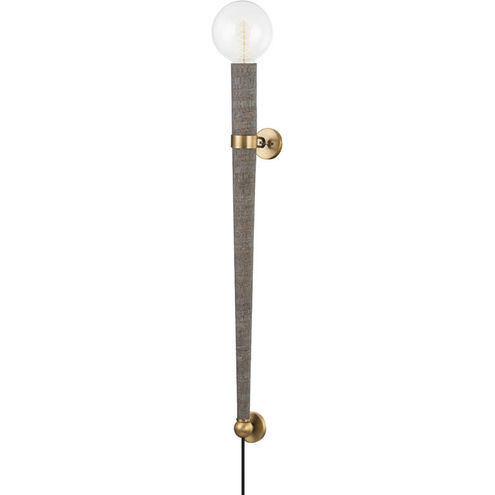 Rufus 1 Light 5 inch Patina Brass Wall Sconce Wall Light