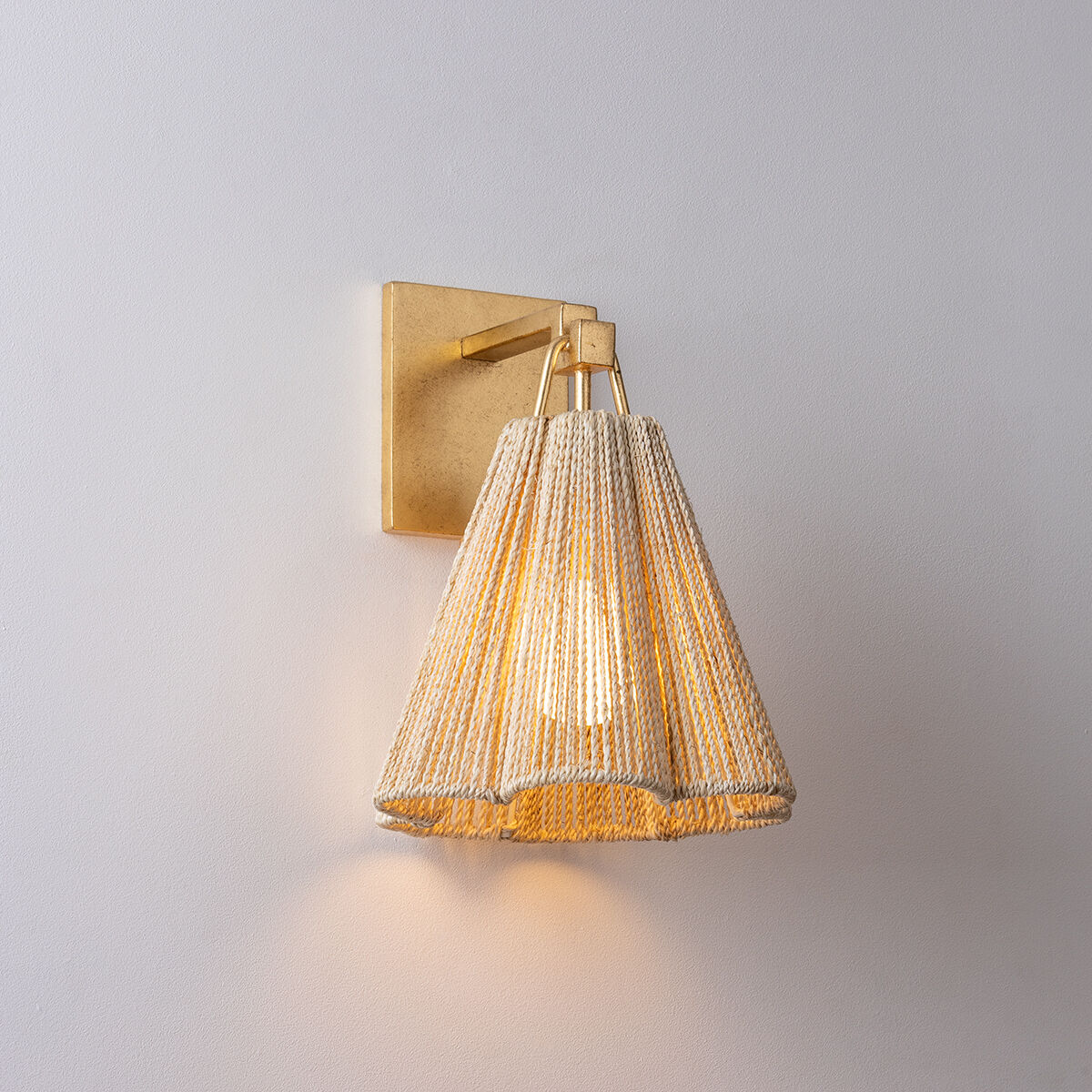 Vintage gold wall sconce on sale