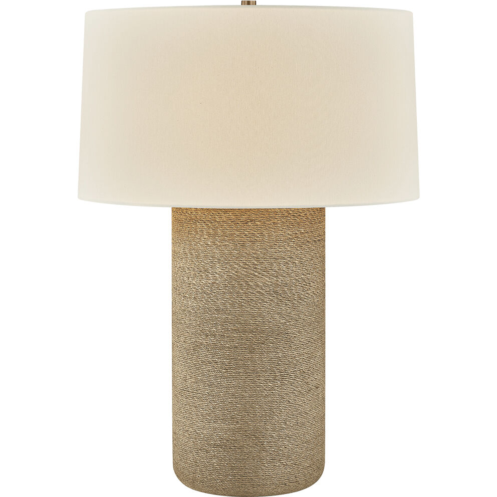 Roan 31 inch 15 watt Patina Brass Table Lamp Portable Light