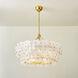 Jacik 8 Light 36 inch Vintage Gold Leaf Chandelier Ceiling Light