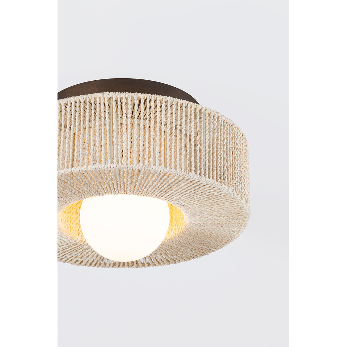 Coleman 1 Light 14 inch Bronze Leaf Flush Mount Ceiling Light