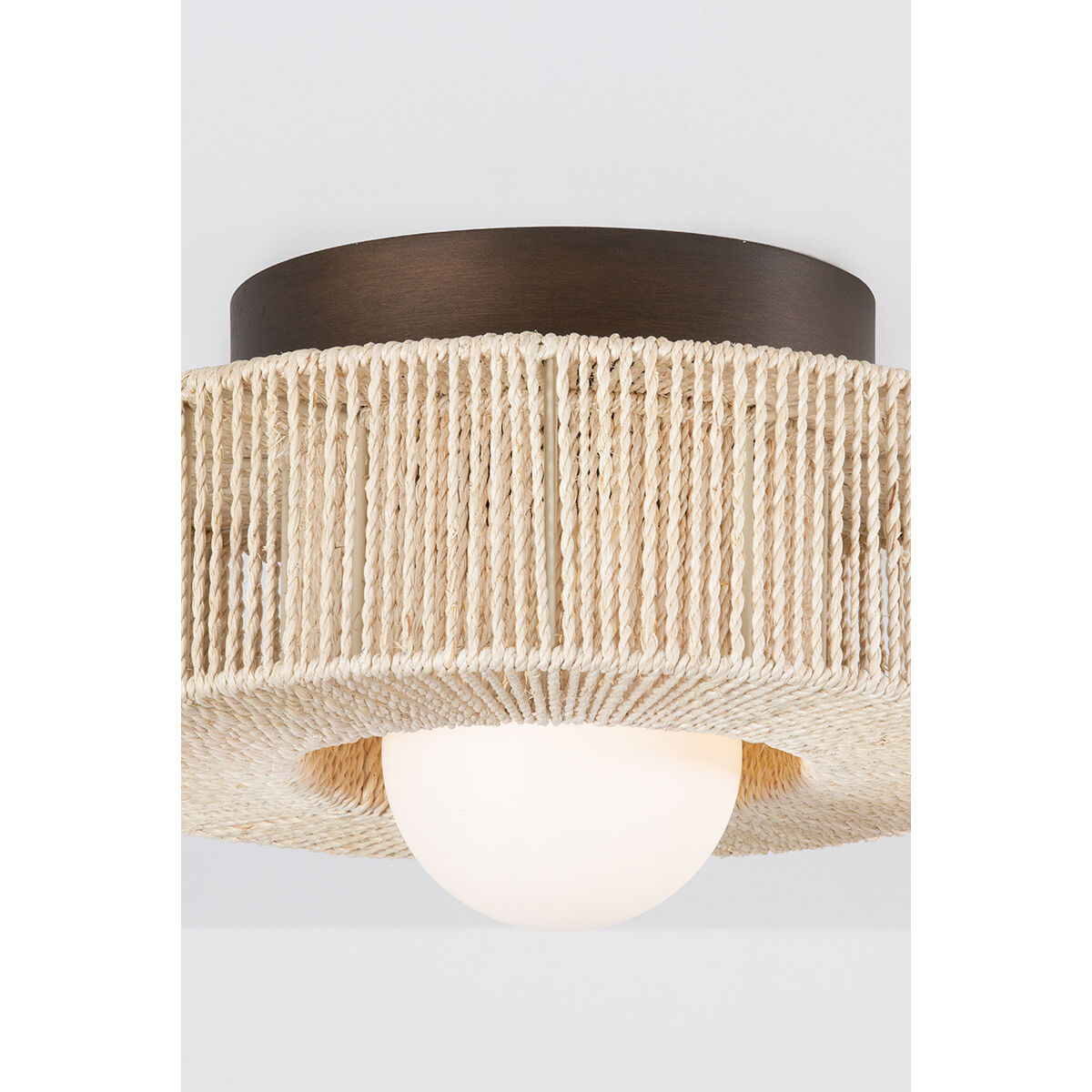 Coleman 1 Light 14 inch Bronze Leaf Flush Mount Ceiling Light