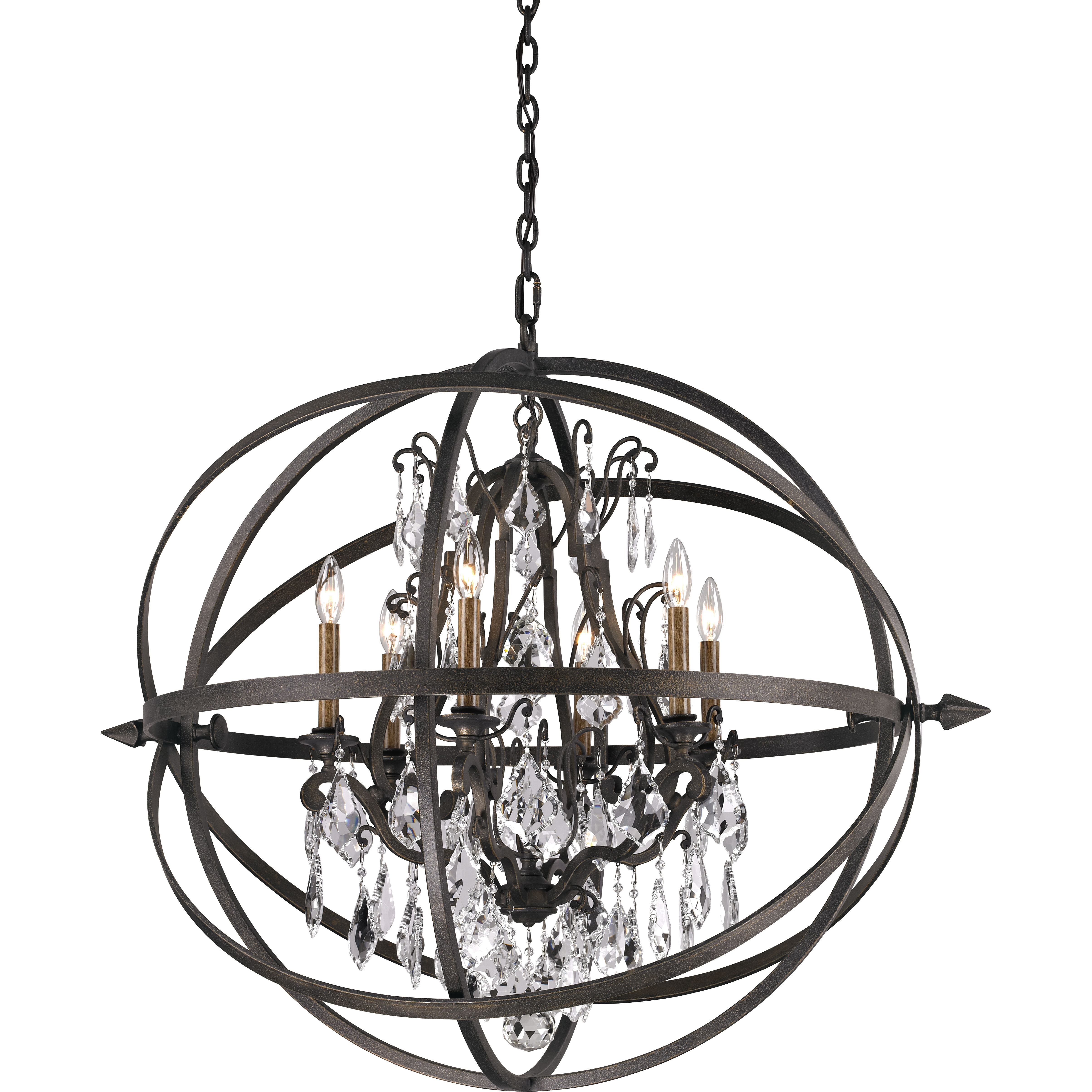 Troy Lighting F2997 Byron 6 Light 33 inch Vintage Bronze