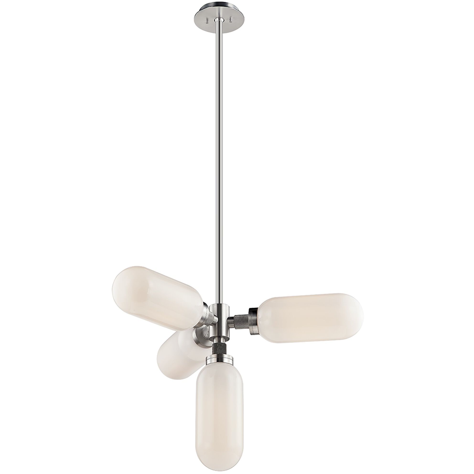 Annex 4 Light 31.5 inch Anodized Aluminum Chandelier Ceiling Light