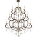 Bordeaux 15 Light 43 inch Parisian Bronze Chandelier Ceiling Light
