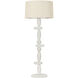 Cullen 63.5 inch 25.00 watt Vintage Gold Leaf/Ceramic Gypsum Clay Floor Lamp Portable Light