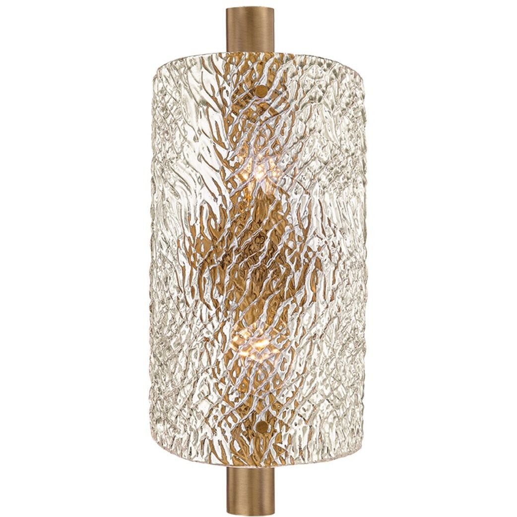 Bergeron 2 Light 8 inch Patina Brass Wall Sconce Wall Light