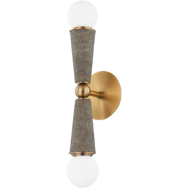 Troy Lighting B1619-PBR Dax 2 Light 5 inch Patina Brass Wall