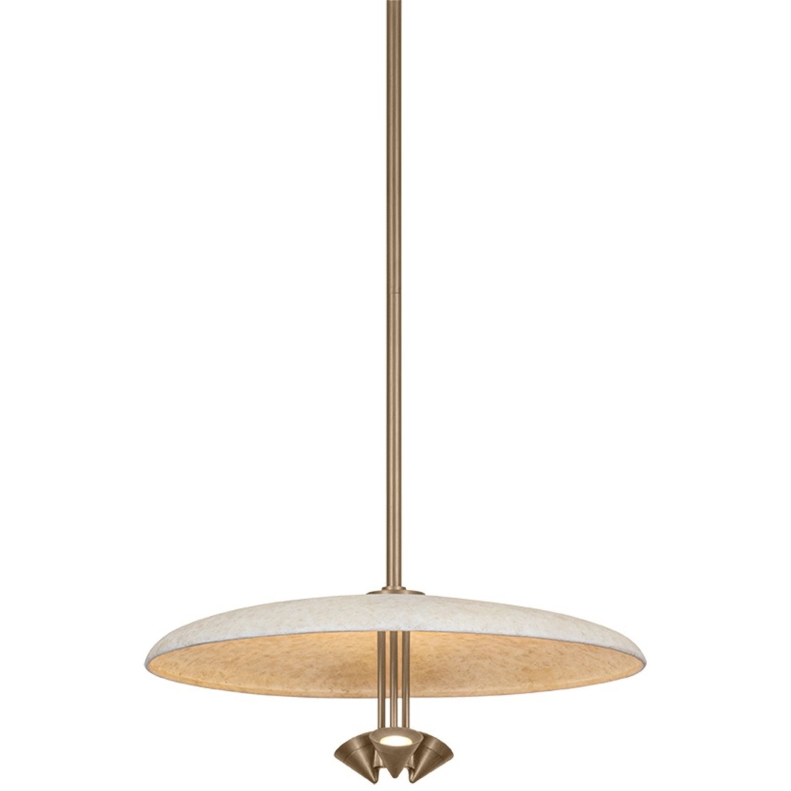 Garth 3 Light 20 inch Patina Brass and Weathered White Pendant Ceiling Light