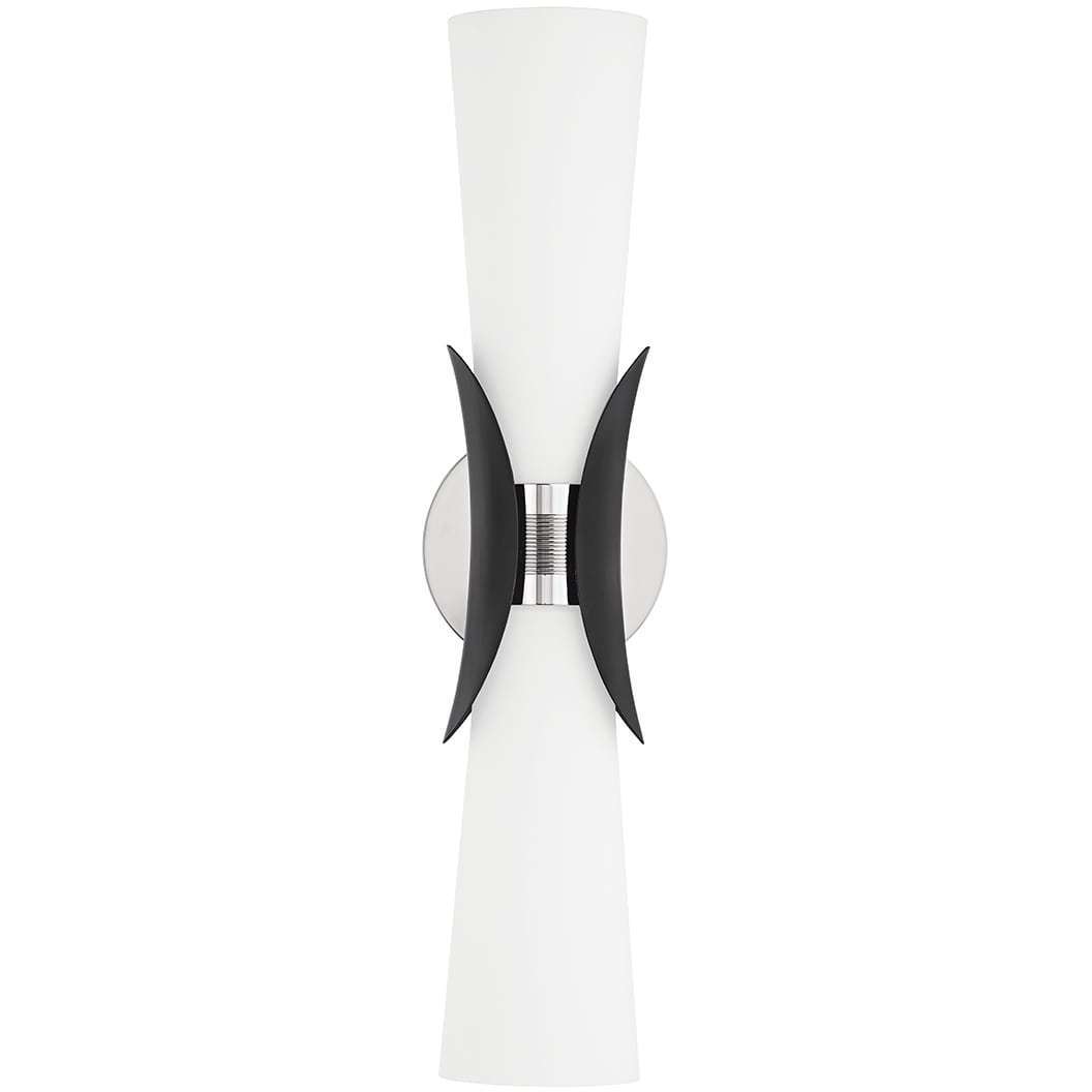 Troy Lighting B2102-PN/SBK Muncie 2 Light 5 inch Polished