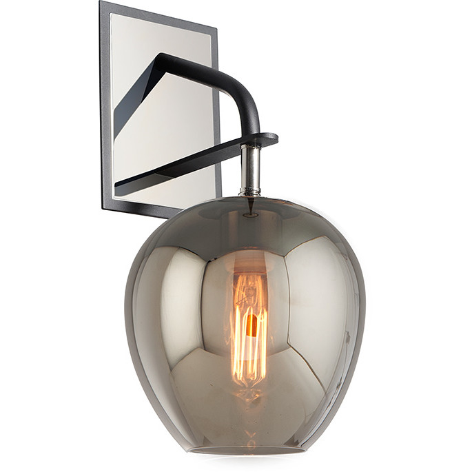 Odyssey 1 Light 7 inch Textured Black/Polished Nickel Wall Sconce Wall Light
