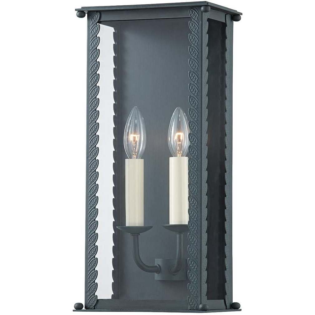 Zuma 2 Light 17 inch Verdigris Outdoor Wall Sconce