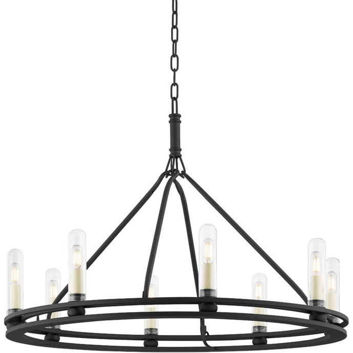 8 light black chandelier on sale