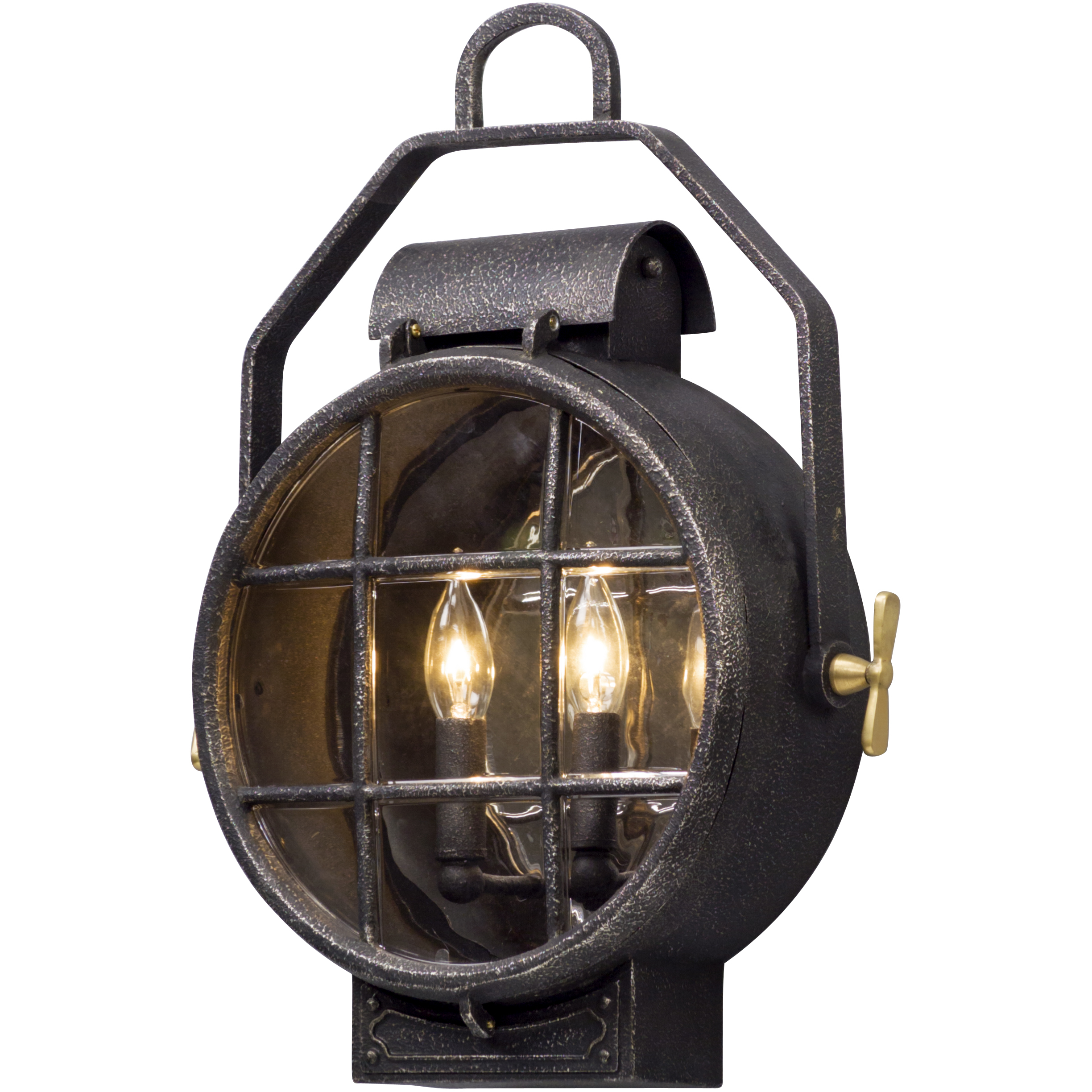 Round outdoor wall sconce on sale