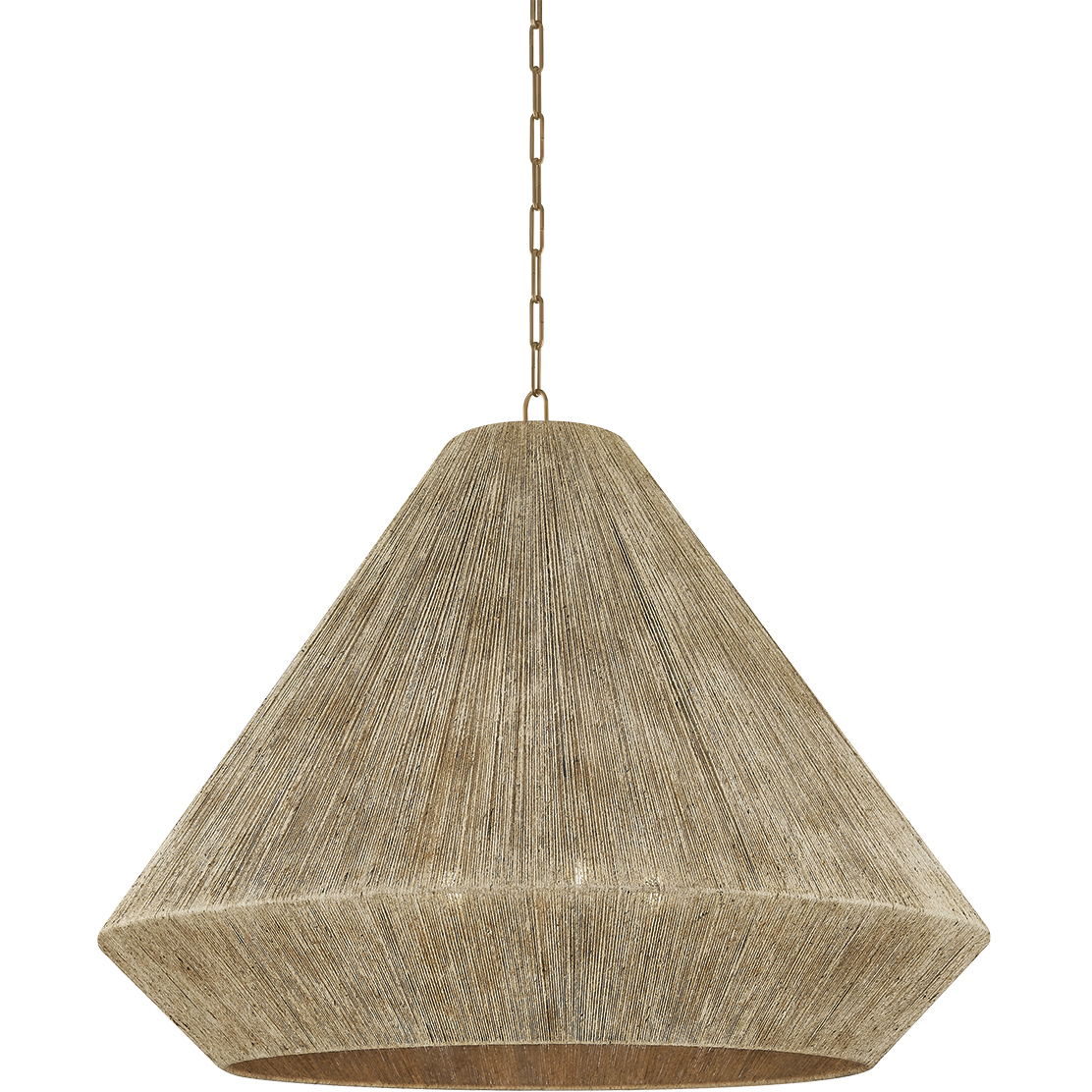 Keats 5 Light 40 inch Patina Brass Pendant Ceiling Light