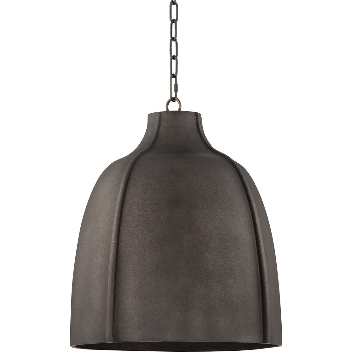 Flint 1 Light 20 inch Blackened Graphite Pendant Ceiling Light