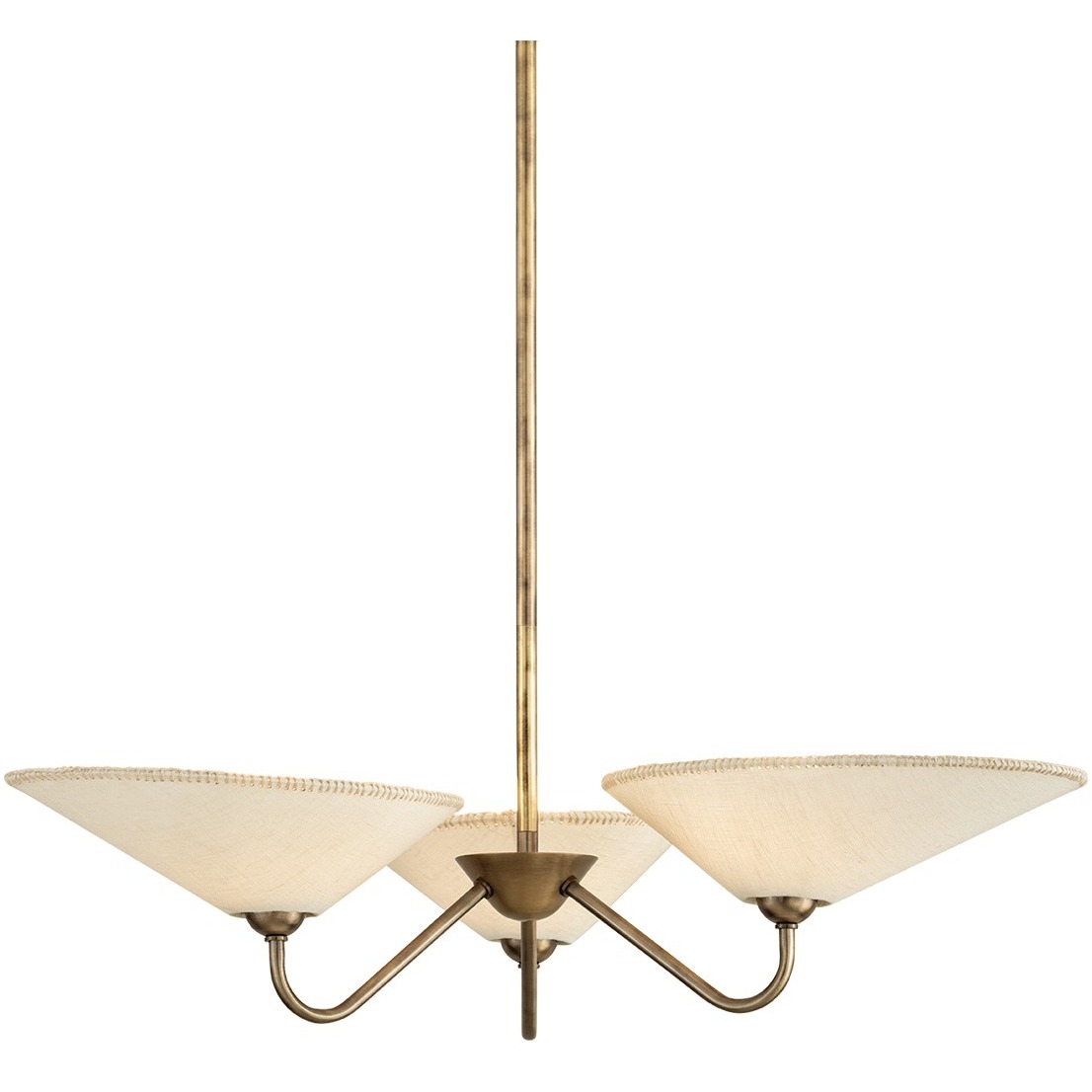 Sinclair 3 Light 33.75 inch Patina Brass Chandelier Ceiling Light