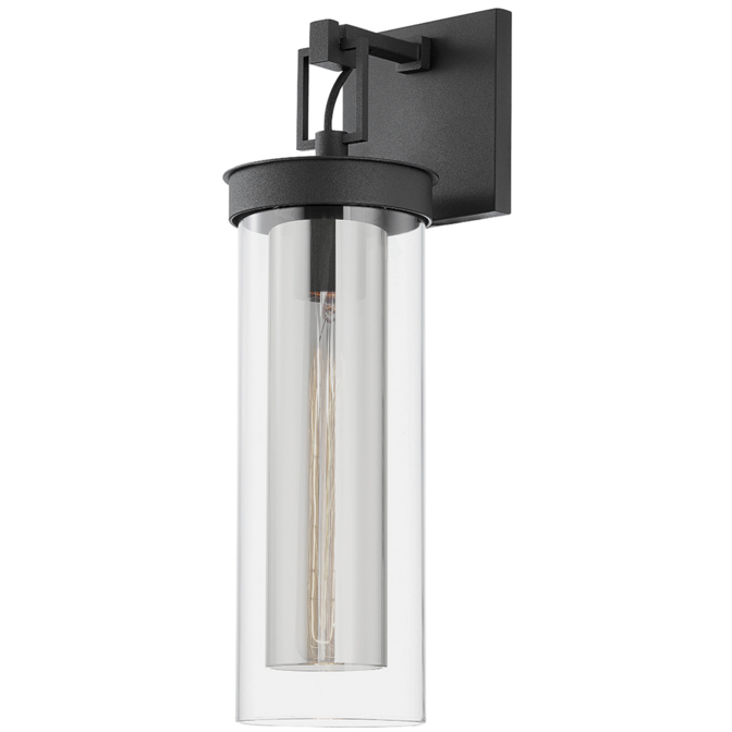 Pira 1 Light 5 inch Texture Black Wall Sconce Wall Light in Textured Black
