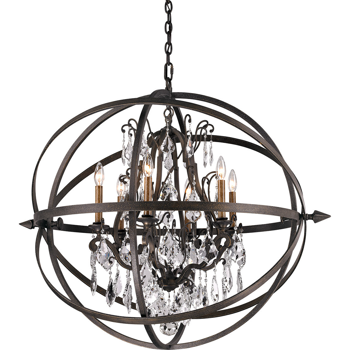 Troy Lighting F2997-VBZ Byron 6 Light 32.25 inch Vintage Bronze ...