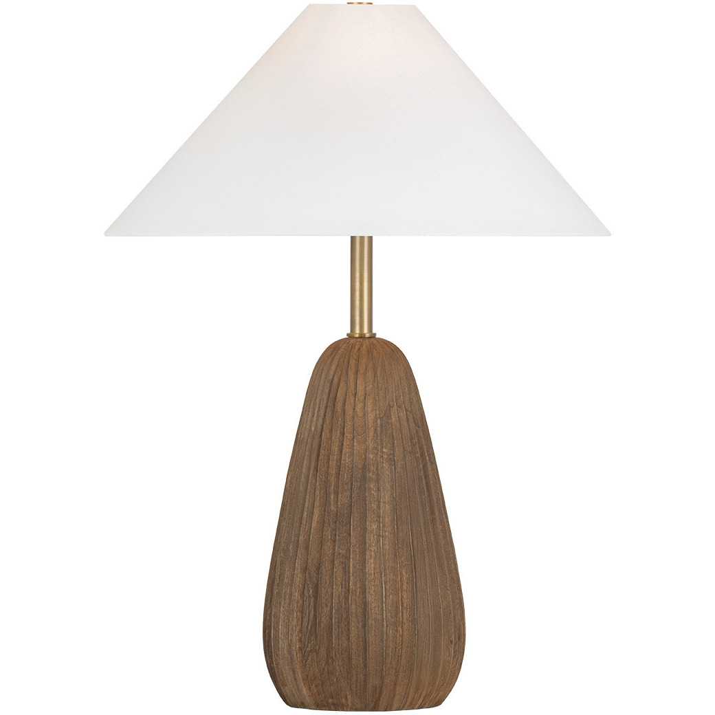 Heartwood 26.5 inch 15 watt Patina Brass Table Lamp Portable Light