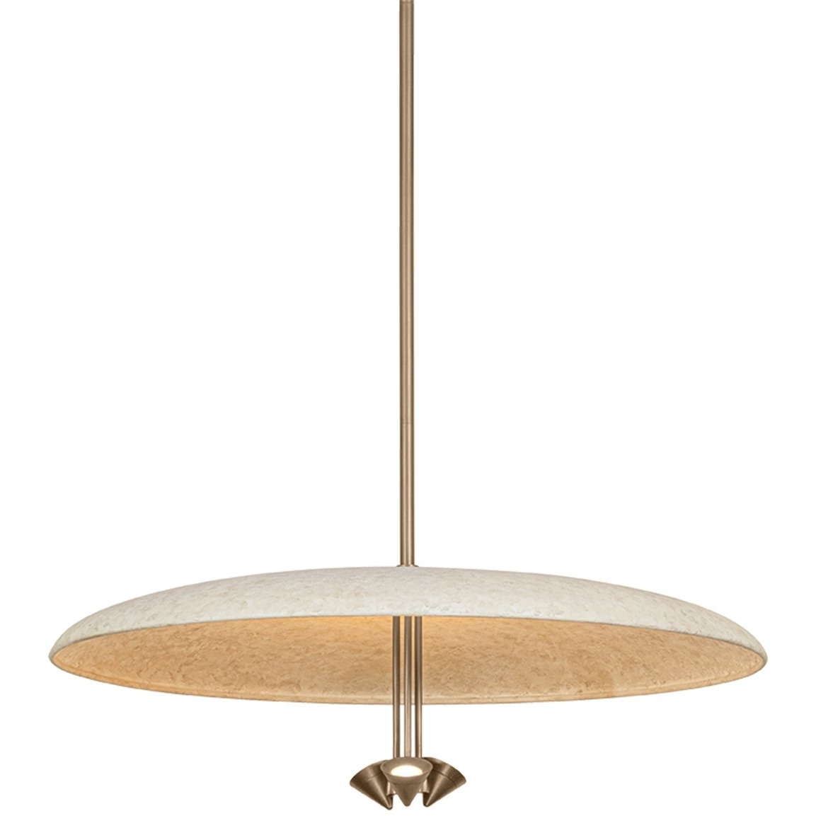 Garth 3 Light 30 inch Patina Brass and Weathered White Pendant Ceiling Light