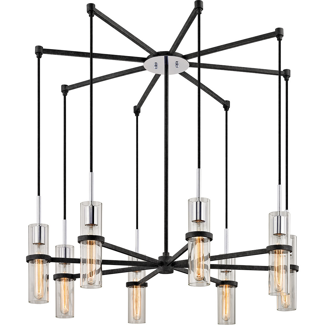 Troy Lighting F6198-TRN/PC Xavier 8 Light 36 inch Textured