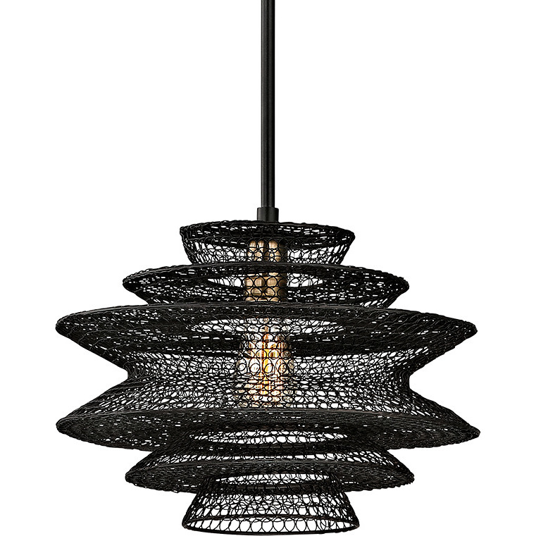coco Kokoro 1 Light 15 inch Kokoro Bronze Pendant Ceiling Light