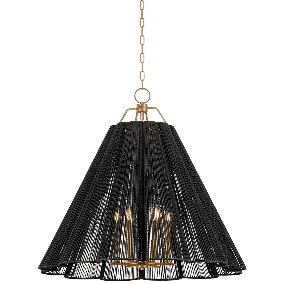 Sonoma 6 Light 37 inch Patina Gold Leaf Chandelier Ceiling Light