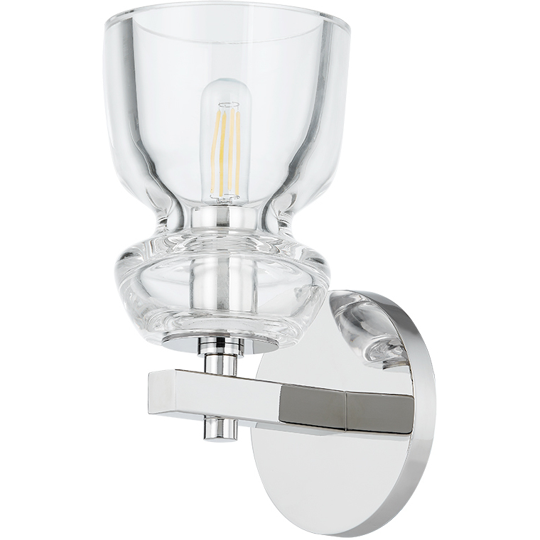 Trey 1 Light 4.75 inch Polished Nickel Wall Sconce Wall Light