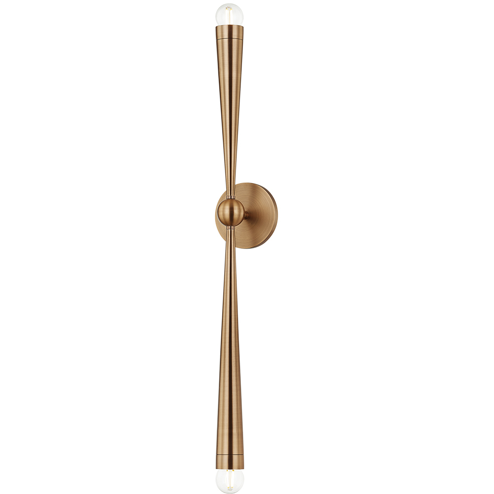 Keanu 2 Light 4.75 inch Patina Brass ADA Wall Sconce Wall Light