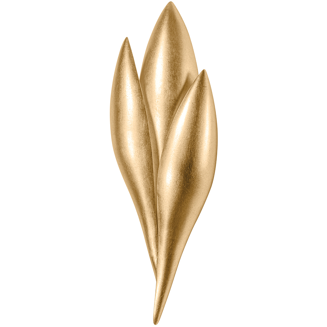 Troy Lighting B1318 VGL Rose 1 Light 6.25 inch Vintage Gold Leaf Wall Sconce Wall Light