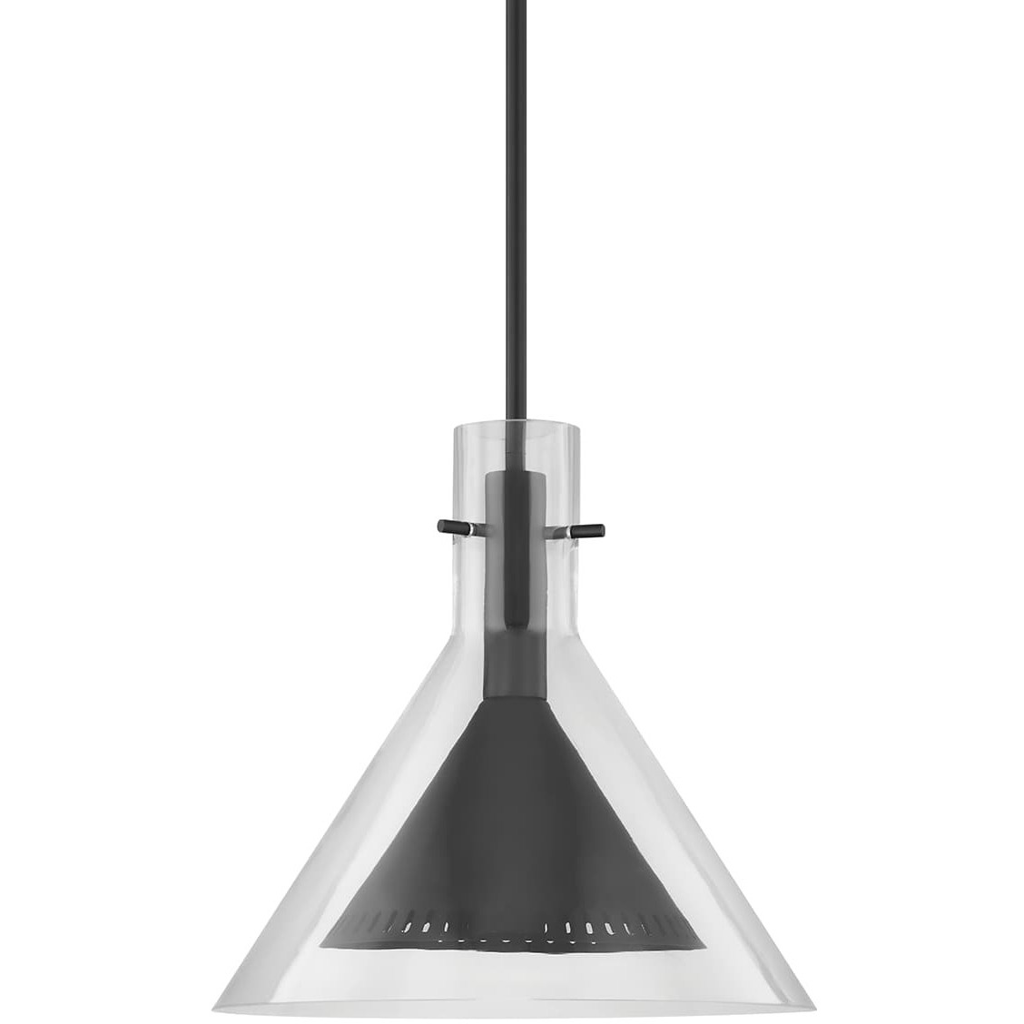 Atticus 1 Light 14 inch Satin Black Pendant Ceiling Light