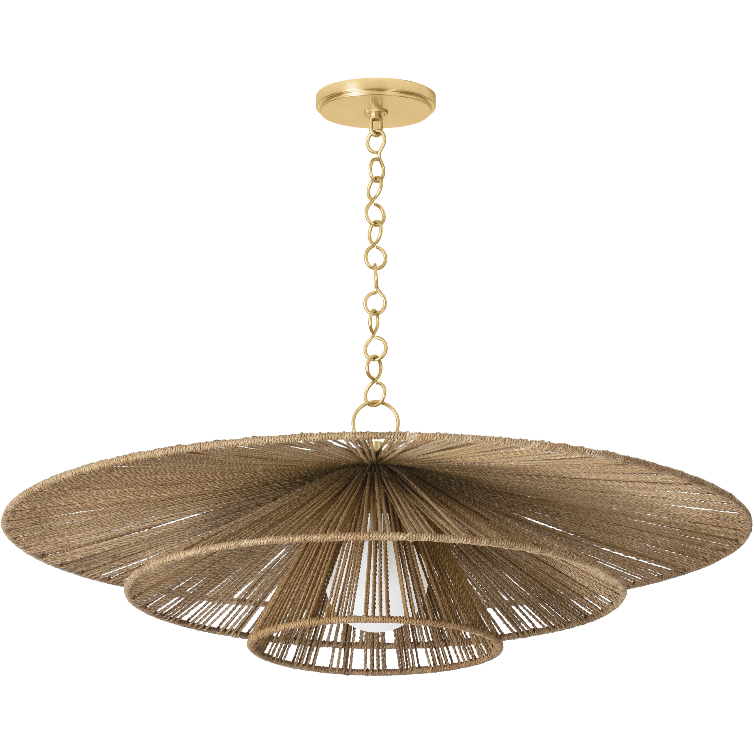 Troy Lighting F1736-VGL Levan 1 Light 36 inch Vintage Gold Leaf