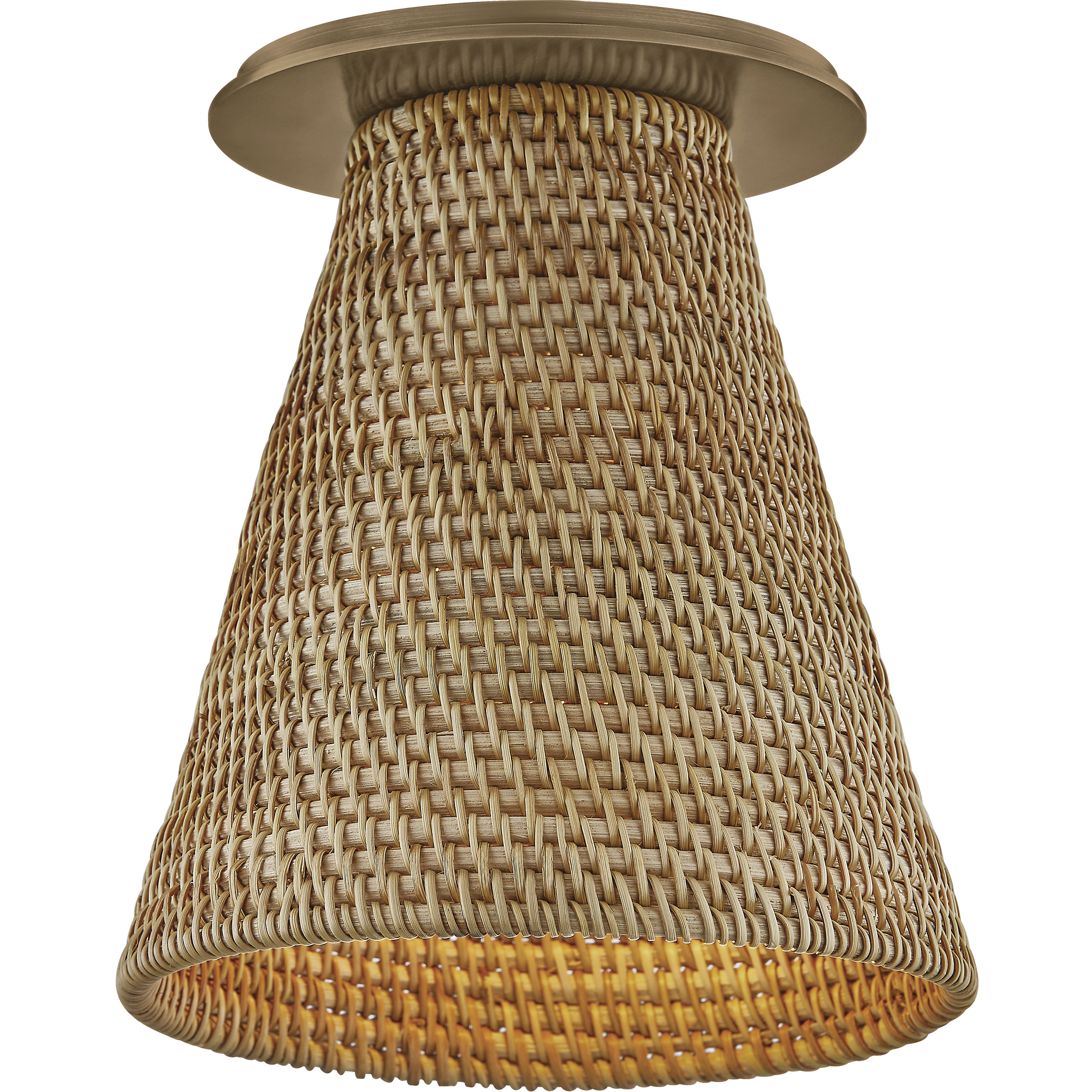 Menifee 1 Light 6 inch Patina Brass Flush Mount Ceiling Light